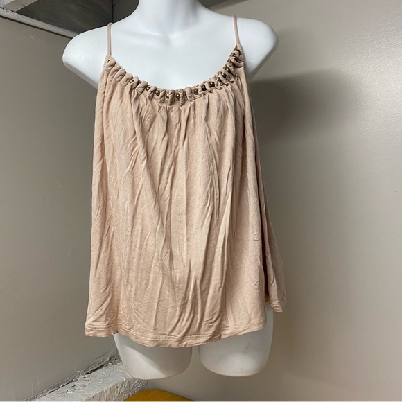 H&M Women’s Light Brown Tank Top Medium Size - Picture 1 of 8